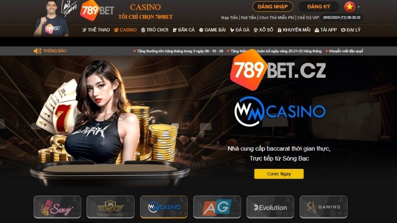 vé cược Casino may mắn hấp dẫn tại 789BET